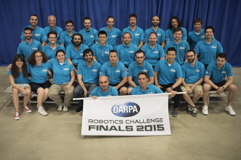 Team WALK-MAN at the DARPA Robotics Challenge in California, 2015